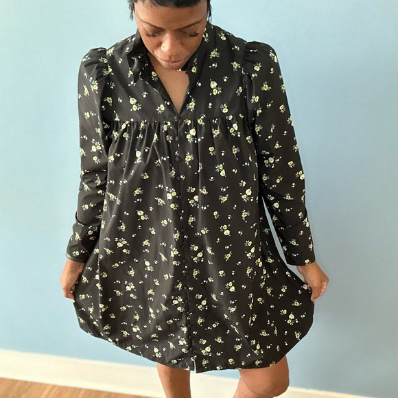 H&M Floral Print Baby Doll Dress - Picture 4 of 6